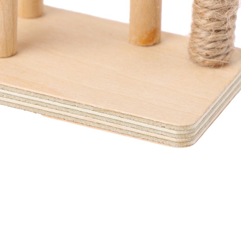 1:12 Dollhouse Miniature Wooden Cat Climbing Frame Model Decoration Accessories