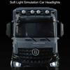 1:18 Maßstab Offroad Wohnmobil Modellauto Spielzeug Ton Licht Türen Öffnen Legierungskörper Klappbarer Rückspiegel Modelle Spielzeug Hobby Ornamente
