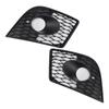 2PCS Front Bumper Fog Light Cover Grille Grill Fit Seat Leon Cupra 2005-2012