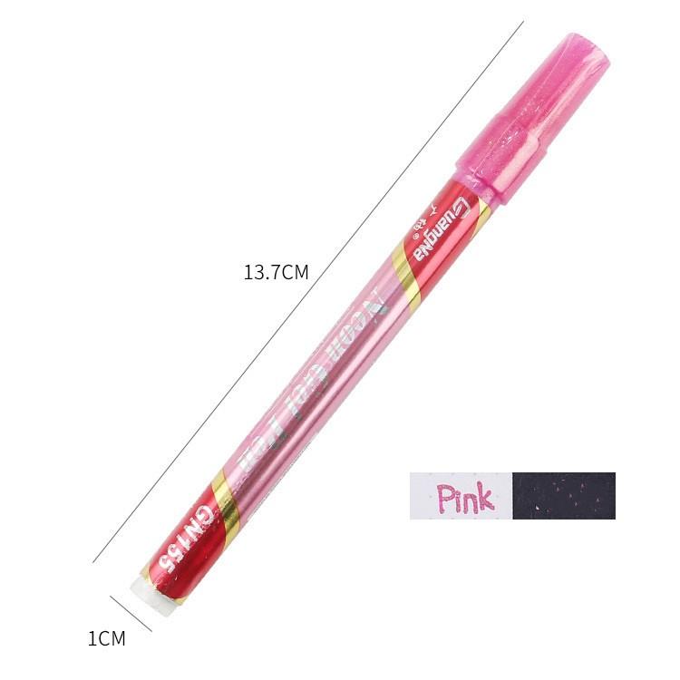 

1 шт., неоновая гелевая ручка металлического цвета, блестящий маркер-лайнер для дневника, альбома, рисунок, надпись, живопись, товары для дома, сделай сам, товары для рукоделия