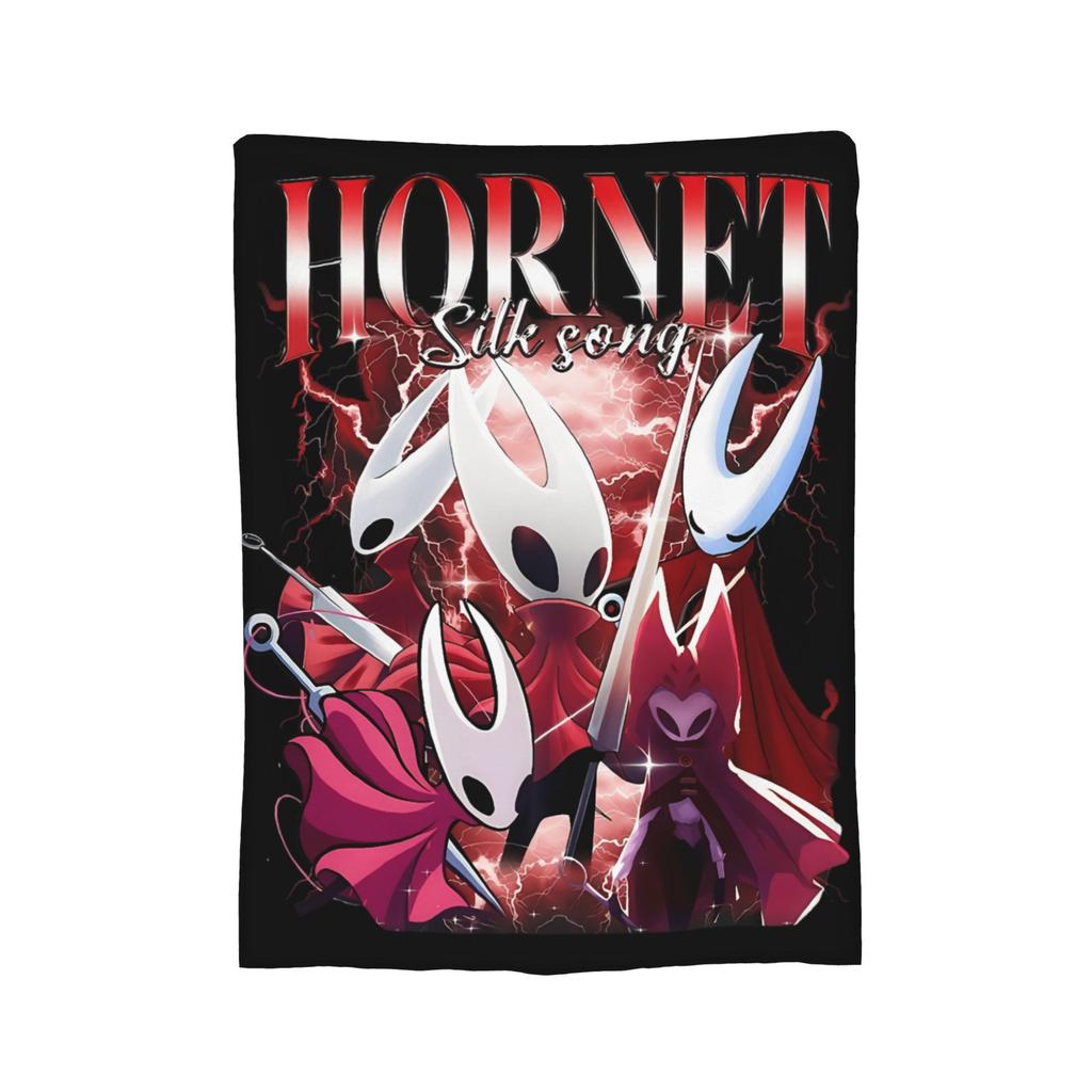 Hollow Knight Silksong Hornet Blanket Fleece Printed   Multifunction Super Soft Throw Blanket for Bed Car Bedspread