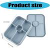 5 Zone Silicone Meal Preps Box With Dedicated Condiment Holders Freezers To Microwave Convenience For Daily Use