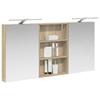 Bathroom Cabinet Set 3 Pcs 120 X 10.5 X 60.5 Cm Particleboard
