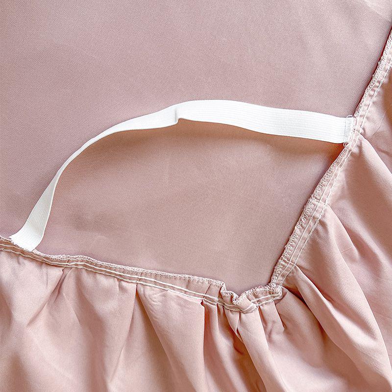 Juego de Falda de Cama de Encaje Coreano: Protector de colchón antideslizante con volantes estilo princesa para camas individuales/dobles