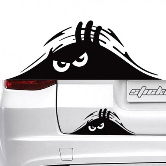 1x Eyes Monster Peeper Scary Bumper Window Vinyl Decal Car Stickers Accessories