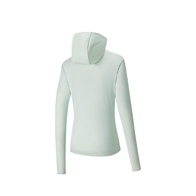 Anta Training Series Simple Solid Color Hooded Zip Long Sleeve Lightweight Breathable Quick-Dry UV Protection Sun Protection 162527707-2