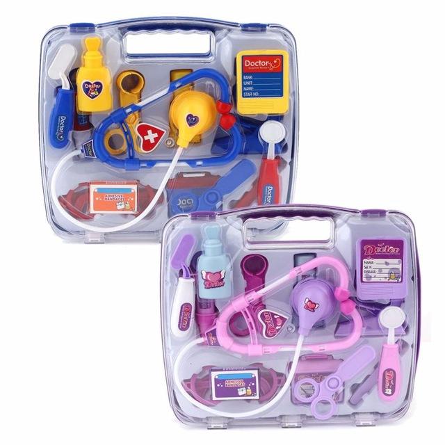 New Pretend Doctor Toys Kids Educational Doctor Case Toy Set Child Medical Kit Doctor Case Juguetes Nurse Roleplay Toy Set Gifts