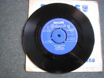 7-Zoll Schallplatte JOHNNIE RAY - Hier und Jetzt 45PB918 Philips 1959 UK Pop Gebraucht