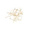 100pcs Color-Retaining 14K Gold-Wrapped T-Needle Accessories, Flat Needle Diy Handmade Beaded,, Ear Jewelry Materials
