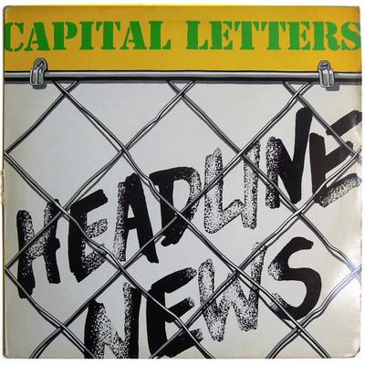 LP Record CAPITAL LETTERS - Headline News GREL7 Greensleeves Re 1979 UK Reggae, Ska & Dub Used