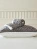 Pillowcase 50x70 cm 2 pcs cotton, velvet, black and grey, white