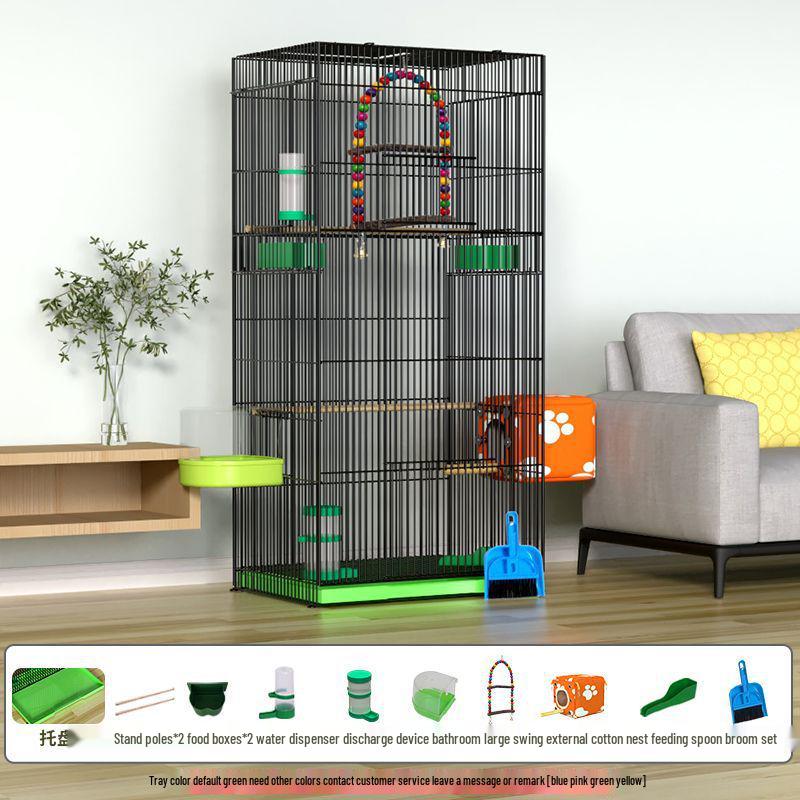 Large Parrot & Bird Cage for Budgies, Peonies, Wrens, Starlings & More