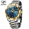 JINSHIDUN New Business and Leisure Men's Watch Automatic Mechanical Watch Tungsten Steel Double Calendar Luminous Waterproof High-end Watch