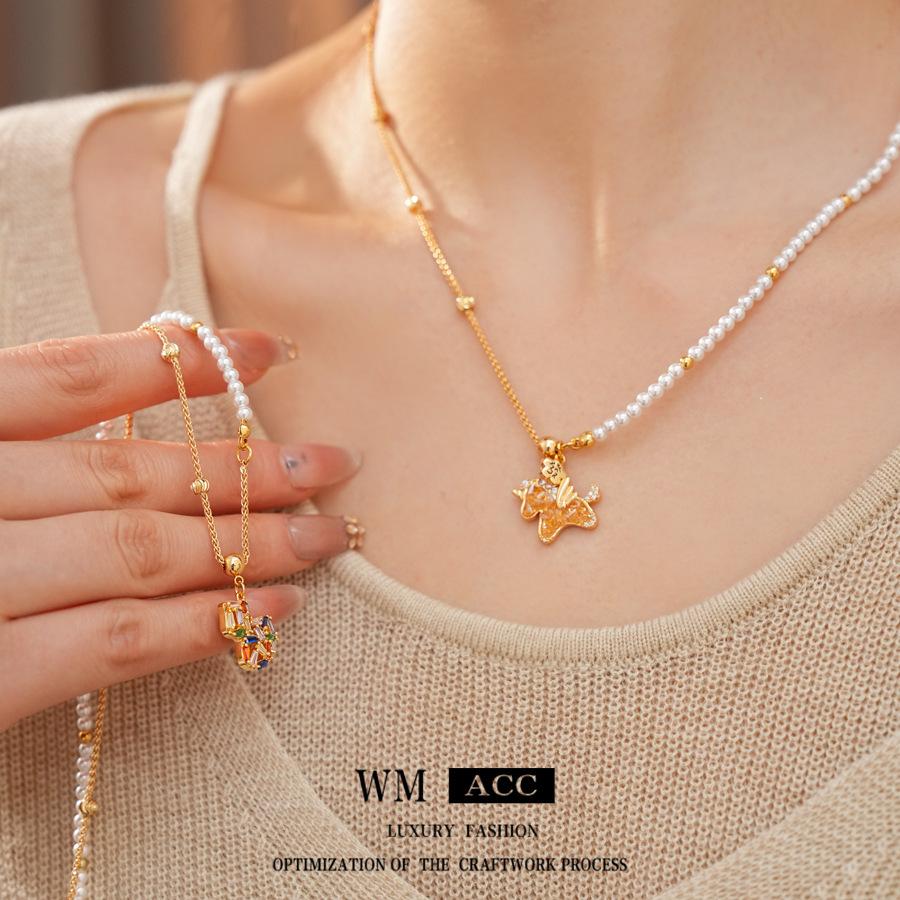 Pony Gourd Light Luxury Niche Chain Collarbone Necklace