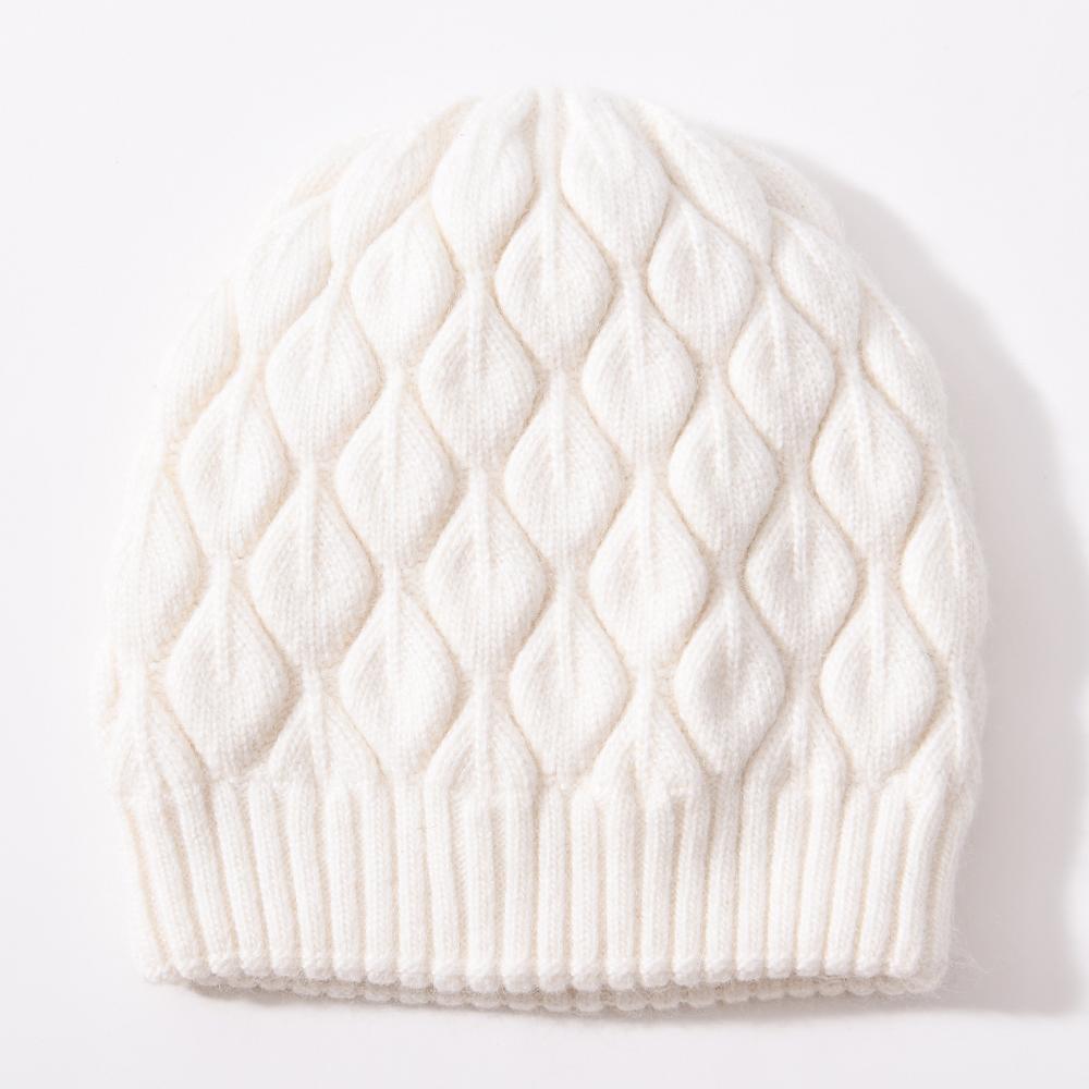 Jxwatcher Women Winter Hat Real Fur Pompom Angora Knitted Wool Beanie Fashion Casual Outdoor Thick Ladies Warm Fur Ball Hats New