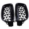 2PCS For BMW F30 F31 F35 F80 2012-2018 Left&Right Diamond Style Grille Car Grille Front Bumper Kidney Grill ABS Parts