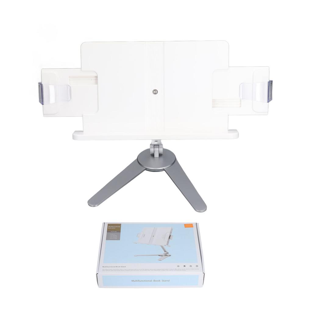 Stojan na knihy Stříbrný Multifunkční Nastavitelná výška Hands Free Stabilní Pevný Odolný Stojan na knihy