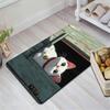 Little white cat pattern Rug Floor Mat for Living Room or Bedroom Soft and Comfortable Carpet a Gift for Birthday and Holiday.