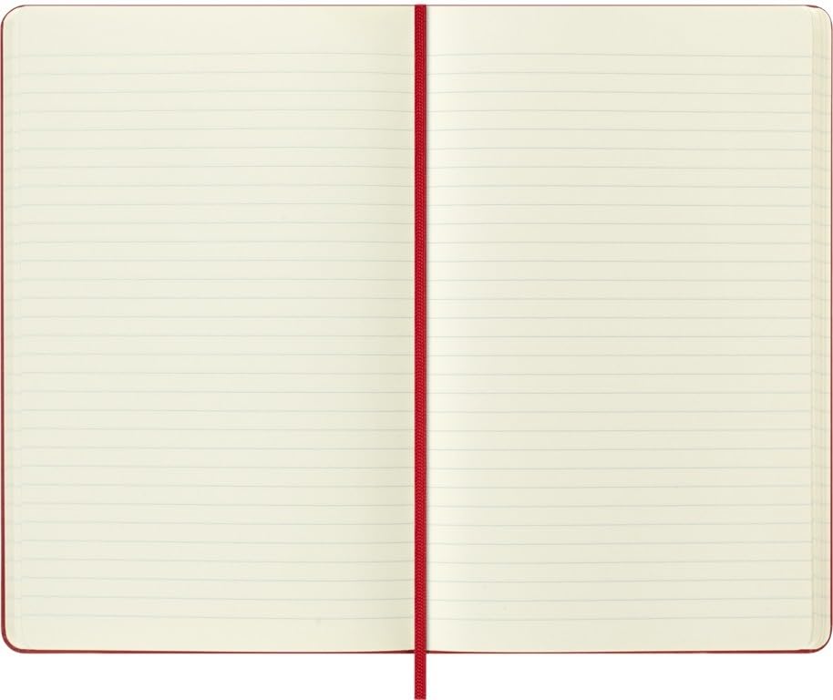 Moleskine Holiday Notebook, Hardcover, Large, Lined, HOLIQP060RSNOW