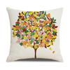 Ins Nordic Style Cartoon Tree Car Sofa Pillow Custom Nap Pillow Lumbar Cushion Cover Home