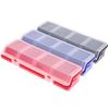 Plastic Sorting Box Multi-Compartment Organizer Box Tool Part Container Bin with Lid Display Storage Case Enduring