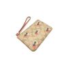 Coach Corner Zip 16 Classic Floral Strawberry Print Coated Canvas Leather Wallet Clutch Small Women wallets Light-Khaki CB592-IMOT4