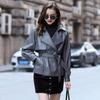 New Spring and Autumn Small Genuine Leather Jacket for Women Motorcycle Sheep Fashion Belt Jacket Leather Jacket Single