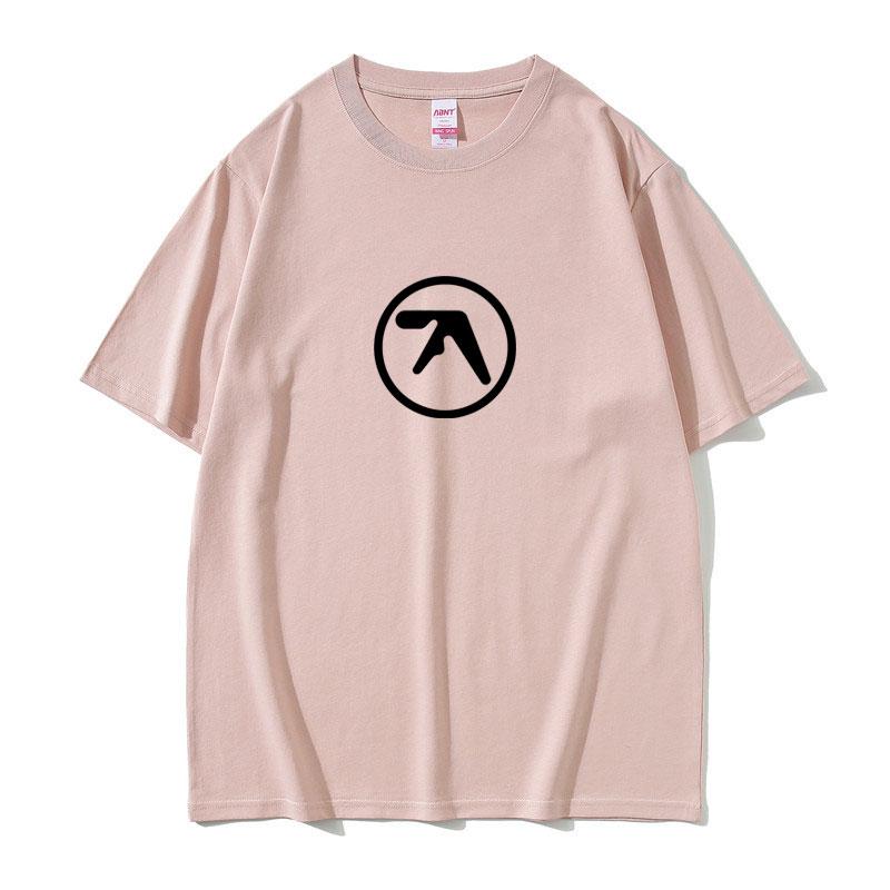 Aphex Twin Logo Print Tshirt Unisex Women Casual Cotton Vintage Short Sleeve T Shirts Male Hip Hop Oversized Tshirts Streetwear