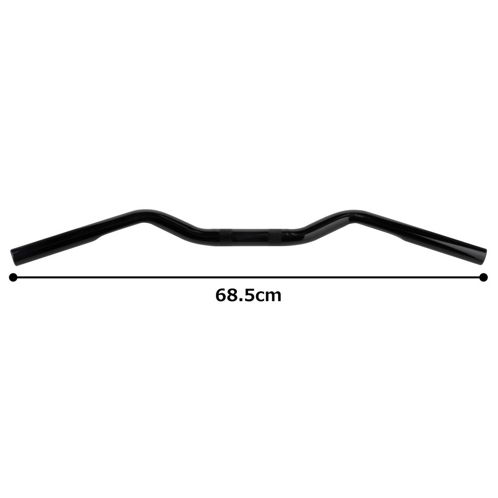 Kijima Motorcycle Parts Handlebars Conti/Super Low 82y - Black HD-04618