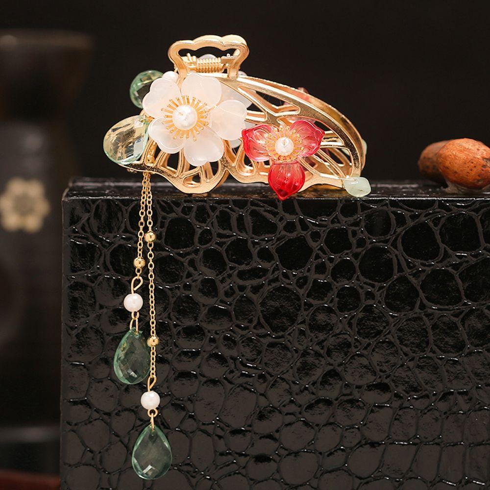 Tassel All-match Korean Style Hair Clip Flower Hair Clip Metal Hair Claw Women Hair Accessories