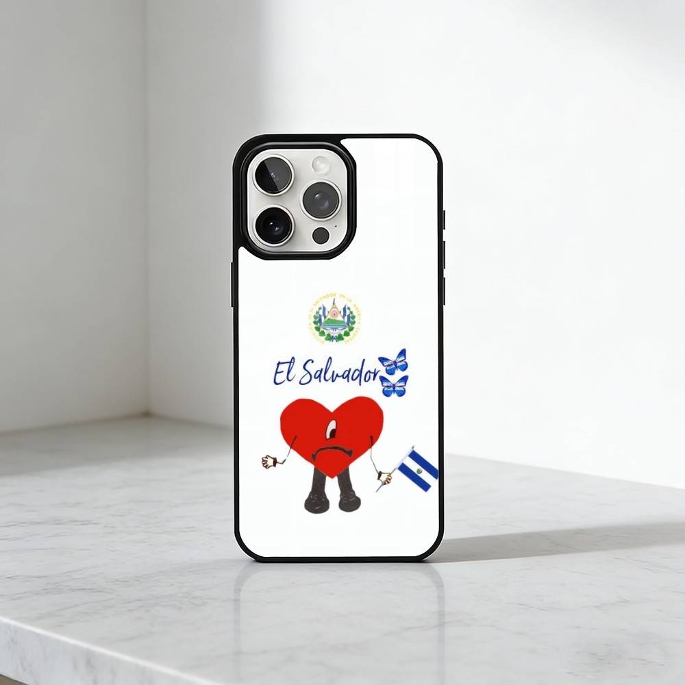 El S-Salvador Flag Phone Case For iPhone17,16,15,14,13 Plus,Pro Max Magnetic For Magsafe Wireless Charging