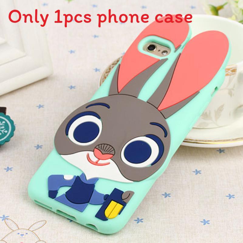 

For Iphone 5 5s 6 6plus Zootopia Judy Hopps Nick Wilde Silicone Mobile Cover With Shockproof Features For Teen Gift Mintrabbit,iPhone5S