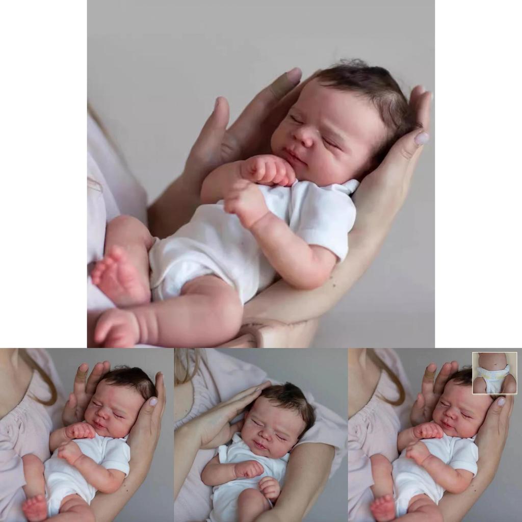 Boneca Bebê Reborn de Silicone Para Colecionadores E Entusiastas de Presentes 50cm Companhia Realista para Brincar
