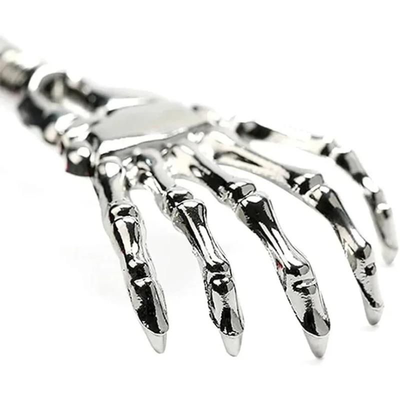 Teleskopické nerezové drbátko na záda - Rozšiřitelný masážní nástroj pro seniory a péči o záda, přenosné ručně vyráběné pomůcky pro úlevu od svědění