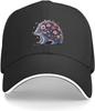 Flower Hedgehog Graphic Baseball Cap Polyester Unisex Adult Adjustable Outdoor Sports Hat