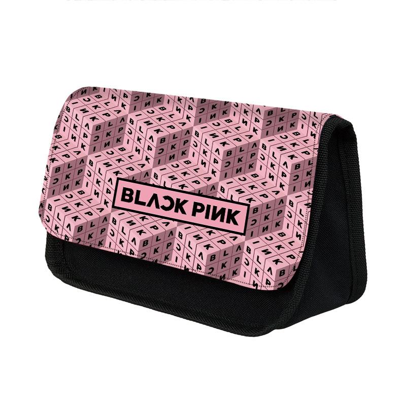 LGQHCE Blackpink Astuccio 3D Sacchetto della Matita Blackpink Astuccio per Matite Grande Capacità Scatola di Cancelleria Astuccio Portapenne Studenti Cancelleria Matita Borsa Per Bambini