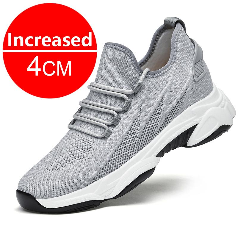 Fashion Men Elevator Shoes Height Increase Sneakers Shoes for Men 10cm Breathable Casual Shoes Invisible Inner Heightening 8cm Men Shoes