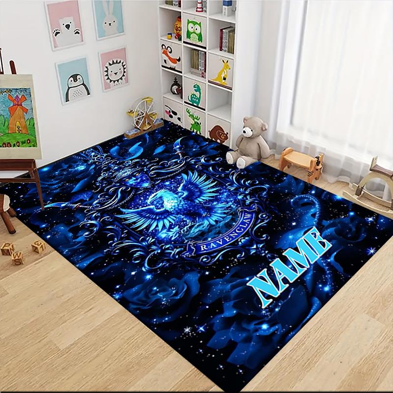 Custom Name "Harry Potter's Magical Journey" Carpet Rug Customizable Soft Washable Anti-Slip Home Living Room Sofa Mats Personalized Rug. 090984