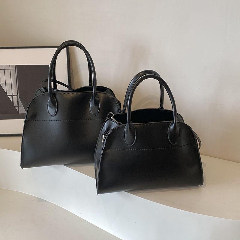 Tote Bag New Retro Solid Color Handbag Casual Versatile Messenger Bag Large Capacity Portable Shoulder Bag