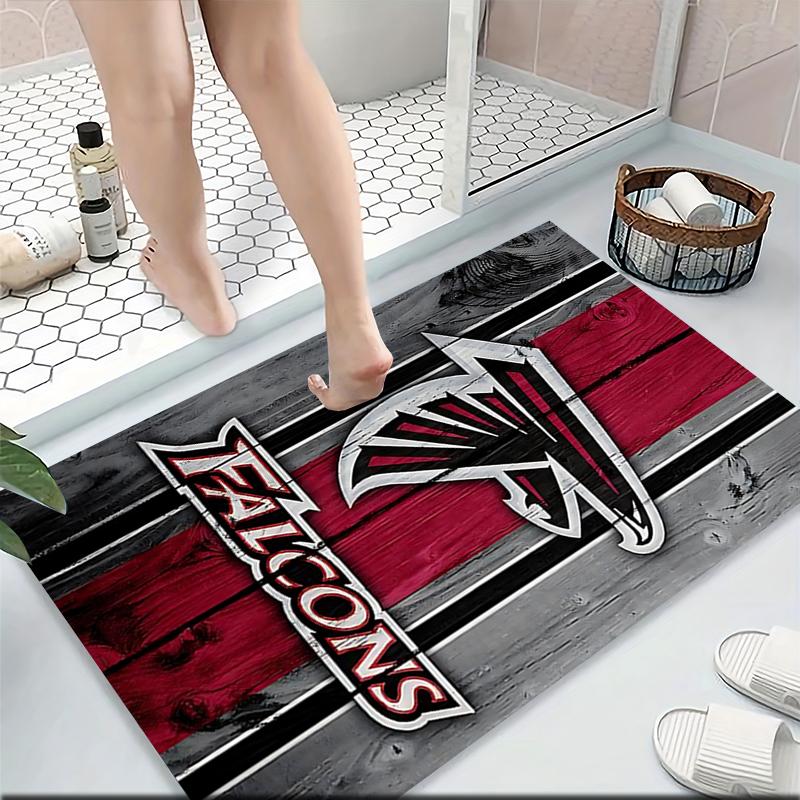 Atlanta Falcons Logo Art Carpet Rug Soft Washable Anti Slip Home Living Room Sofa Mats Personalized Christmas Rug