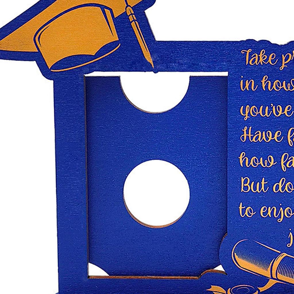 Ramka na zdjęcia Ozdoba na stół Rzemiosło Sztuka na biurko Prezent z okazji ukończenia szkoły Wewnętrzny wyświetlacz obrazu Drewniany