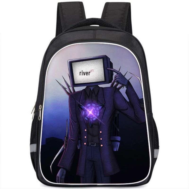 Skibiditoilet Titan Cameraman TV Man Anime Dessin Animé Sac à Dos