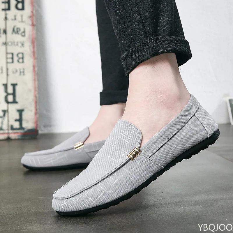 Fashion Men's casual lazy Shoes Low cut Breathable Flats Trendy versatile round toe shoe Lightweight non slip Male shoes Homme Zapatos