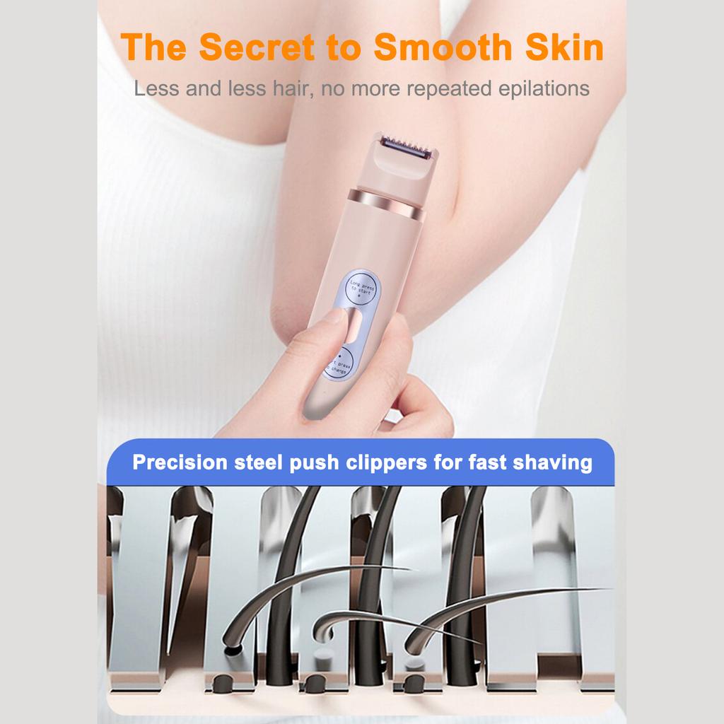 Double Head Electric Shaver Lip Hair Armpit Hair Shaver Private Intimate Epilator Leg Hair Trimmer
