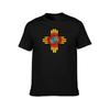 Zia Sun Symbol Spiral New Mexico Flag TShirt Sports Casual Breathable Tee Shirt