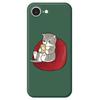 For iPhone 16e Case Casual Cat Pattern Printing Straight Edge TPU Phone Back Cover