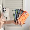 Luxury Contrast Color Frosted Magnetic Phone Case for Samsung Galaxy S26 S25 S24 S23 Ultra A07 A16 for Magsafe Shockproof Cover