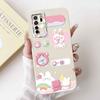 Für Huawei Nova 7 SE CDY-AN00 Weiches Silikon Modeblumen Hülle Für Huawei Nova7 SE Nova 7se 6.5" Niedliche Cartoon Stoßstange Schale