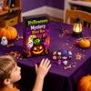 Squeeze Stress Ball Halloween Toy Advent Calendar, 24 Day Ghost Pumpkin Fidget Decompression Toys Set, Collectible Figures Gift Box for