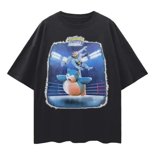 Camiseta Estampada Vintage De Pokemon Smack Down S